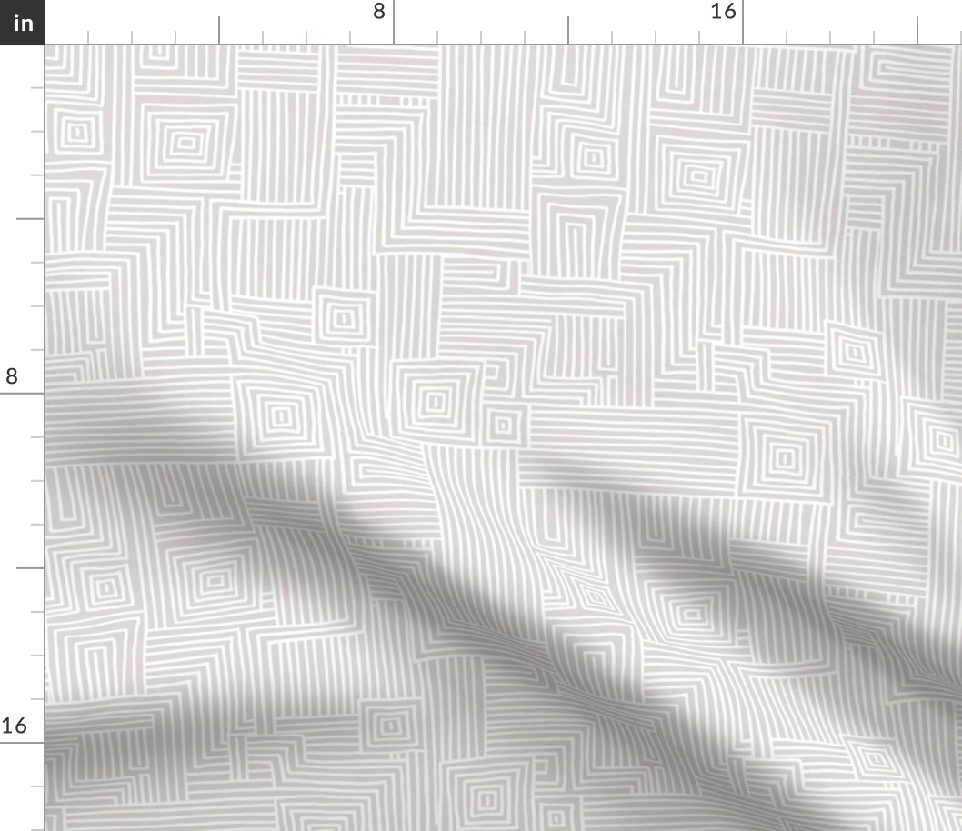 Mudcloth maze stripes minimal Scandinavian grid trend abstract geometric labyrinth neutral sand beige