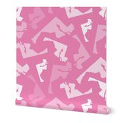 Maryland State Shape Pattern Pink and White