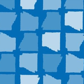 Arkansas State Shape Pattern Blue-01