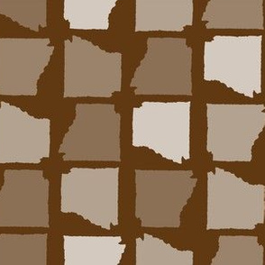 Arkansas State Shape Pattern Brown-01