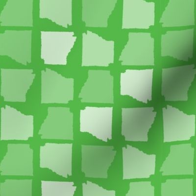 Arkansas State Shape Pattern Lime Green-01