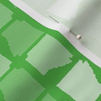 Arkansas State Shape Pattern Lime Green-01