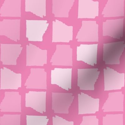 Arkansas State Shape Pattern Pink-01