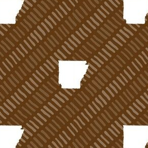 Arkansas State Pattern Stripes Brown-01-01