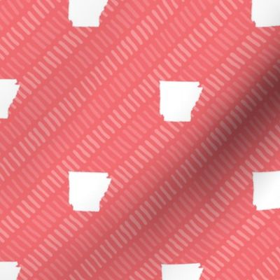 Arkansas State Pattern Stripes Living Coral-01-01