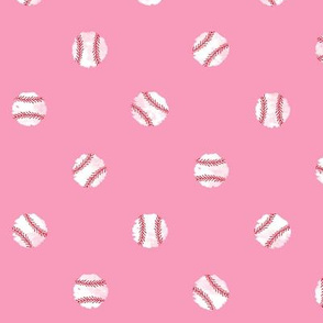 Baseball Dot - Pink