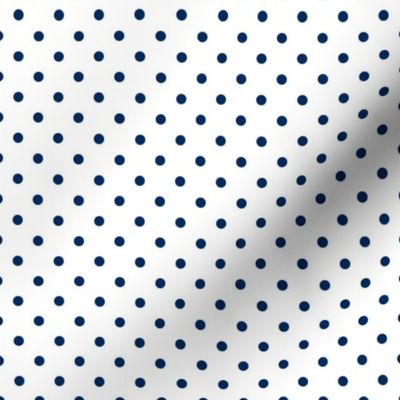Prunella Dots - White Blue