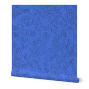 Poppy Jewels Topaz Blue Leaves Co-ordinate Large Scale