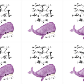 6 loveys: when you go through deep waters i will be with you // purple