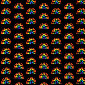 Black Rainbow (Small) || colorful retro