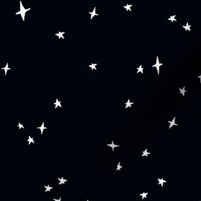 moody starry night sky celestial stars theme - dark academia blackest black