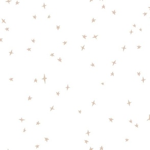 scattered stars nutmeg on white