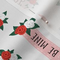 Valentine Hearts, Roses and Lettering