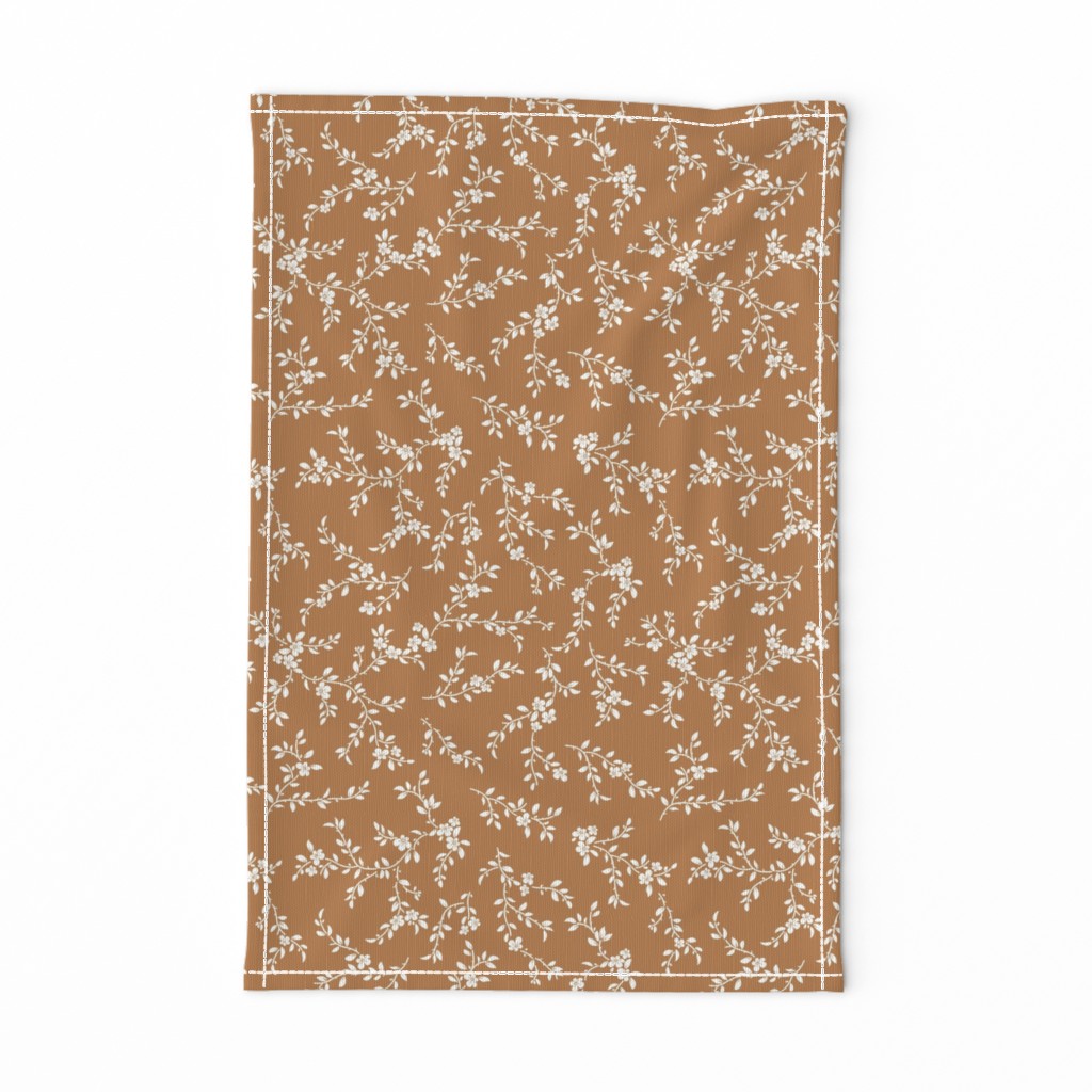 flowering tree - midi - camel brown