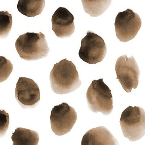 Earthy watercolor spots • boho paint stains for modern nursery, home decor