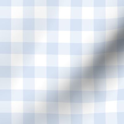 3/4" Chambray Blue Gingham: Small Check 