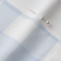 1.5" Chambray Blue Gingham: Light Blue Buffalo Check, Buffalo Plaid