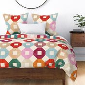 19-15h Quilt Panel Color Block Wholecloth Cheater 