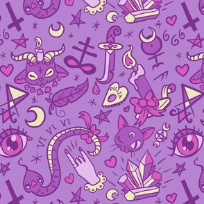 Large Cute Occult in Purple