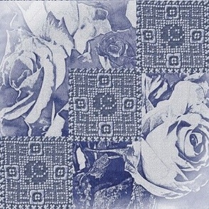 Heirloom Patch Indigo Roses & Lace