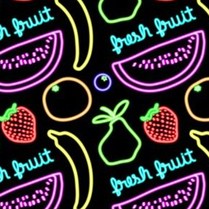 Neon Sign Fruits