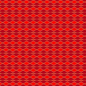 African Pattern-red and gold