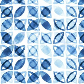 Blue Watercolor Pattern - Small Version 