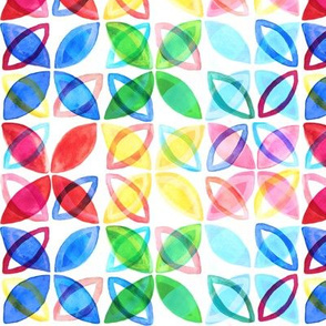 Rainbow Watercolor Pattern - Small Version 