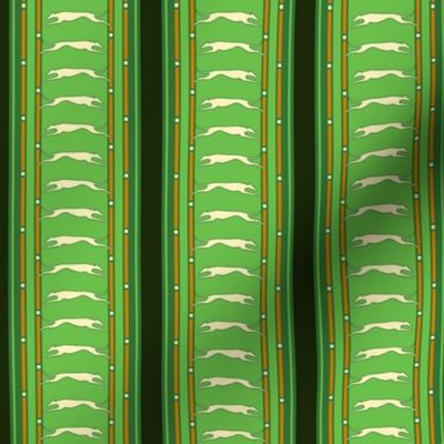 Green Stripe with Greyhounds