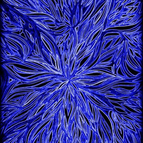 Blue Neon Petals