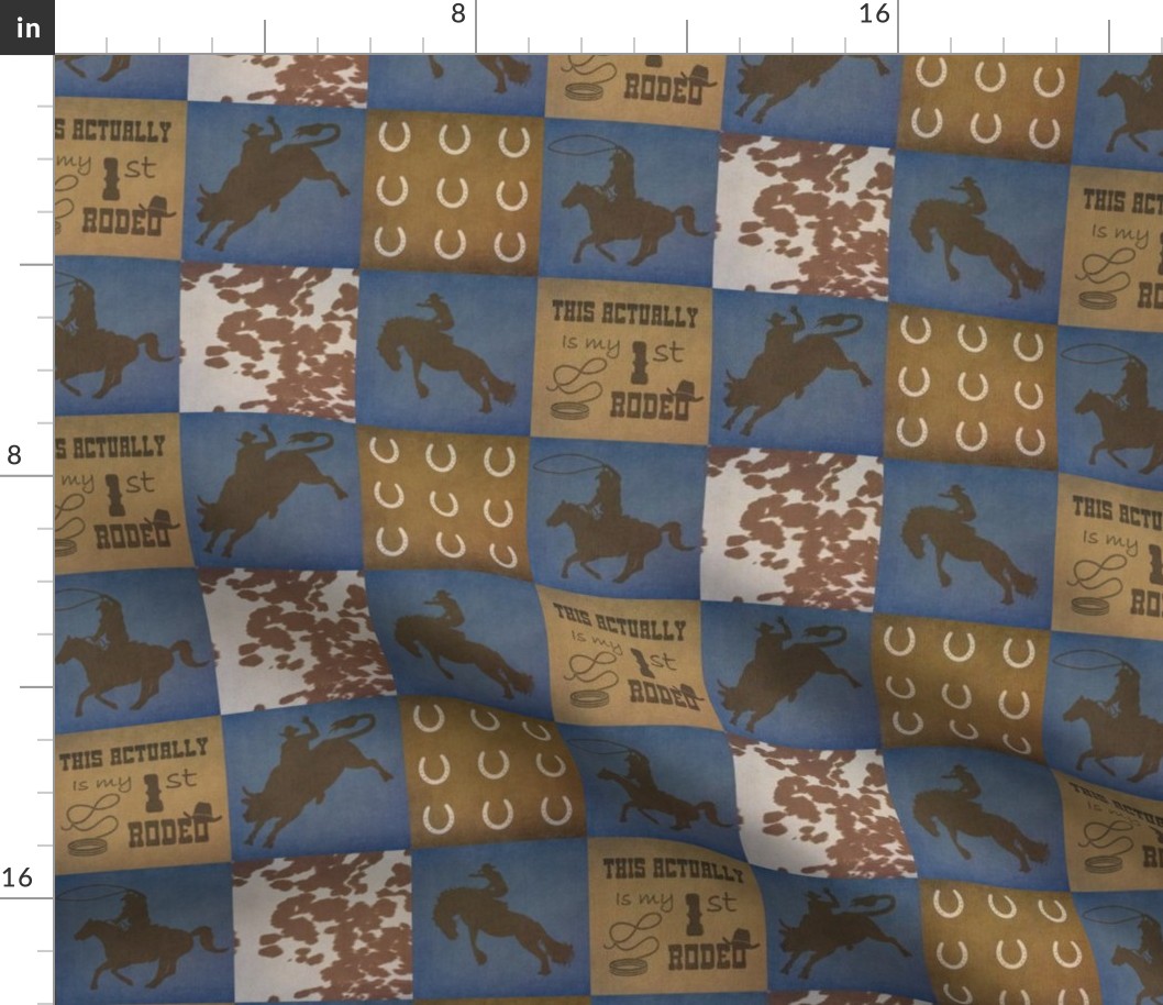 Rodeo Baby Quilt 3 Inch