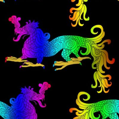 Rainbow Spiral Dragon