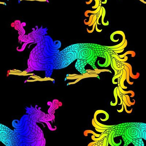 Rainbow Spiral Dragon