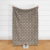 geometric triangles on taupe - modern distressed geometric - LAD19