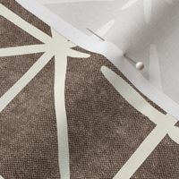 geometric triangles on taupe - modern distressed geometric - LAD19