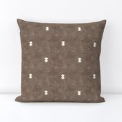 bohemian aztec simple - taupe - tribal mudcloth geometric - LAD19