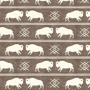 bison stripes - aztec southwest - boho buffalo - taupe - LAD19