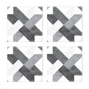 19-15c Quilt Panel Gray Grey Star 