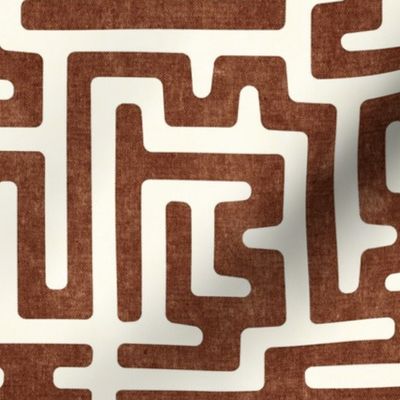 maze - mud cloth - tribal in brandywine -  LAD19