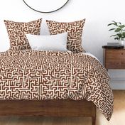 maze - mud cloth - tribal in brandywine -  LAD19