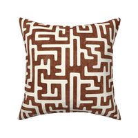 maze - mud cloth - tribal in brandywine -  LAD19