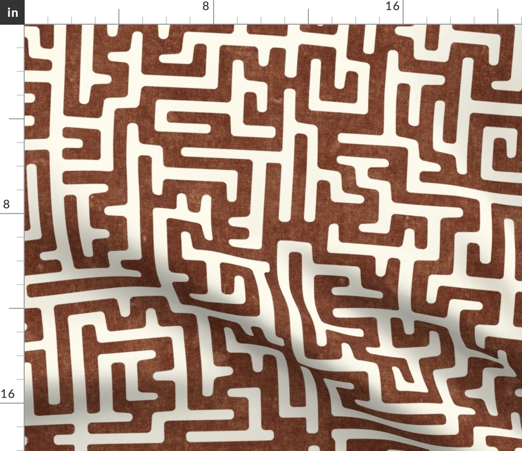 maze - mud cloth - tribal in brandywine -  LAD19