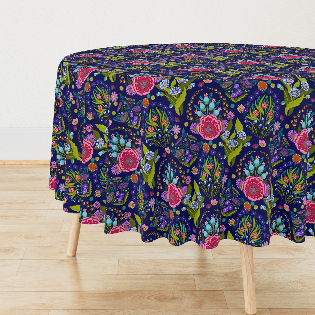 Jewel Tone 70s Bohea Floral