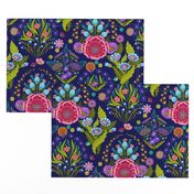 Jewel Tone 70s Bohea Floral