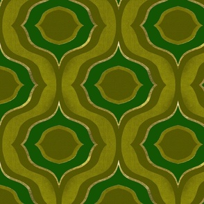 60's Tessellation // Avocado Green