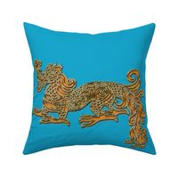 Golden Amber Dragon for Pillow