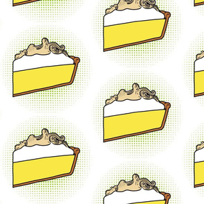 lemon meringue pie - pop art