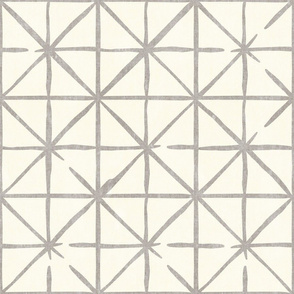 geometric triangles in stone - modern distressed geometric - LAD19