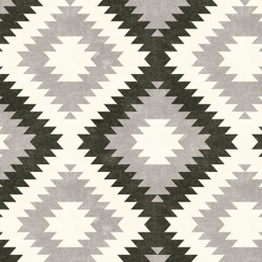 aztec neutrals - stone and dark olive - home decor - LAD19