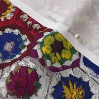 Jewel tones 70s crochet
